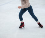 side view woman ice skating Жителей Мордовии приглашают посетить каток в Теньгушево