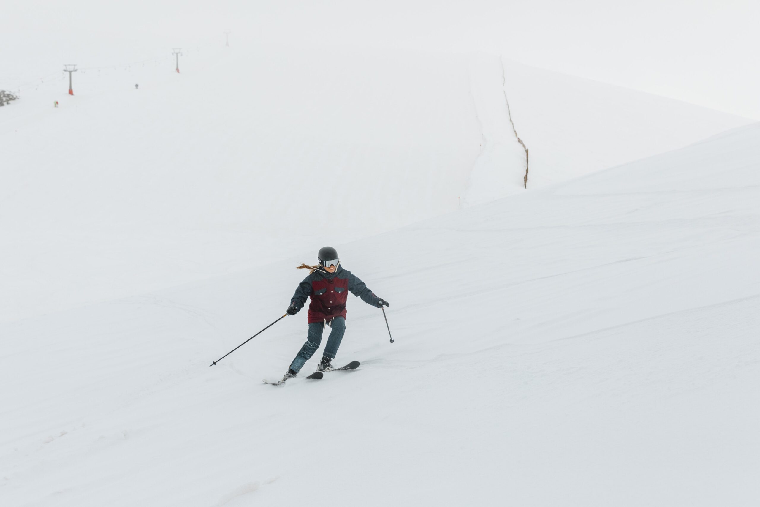 full shot woman skiing scaled В Саранске ограничат движение на улице Энгельса